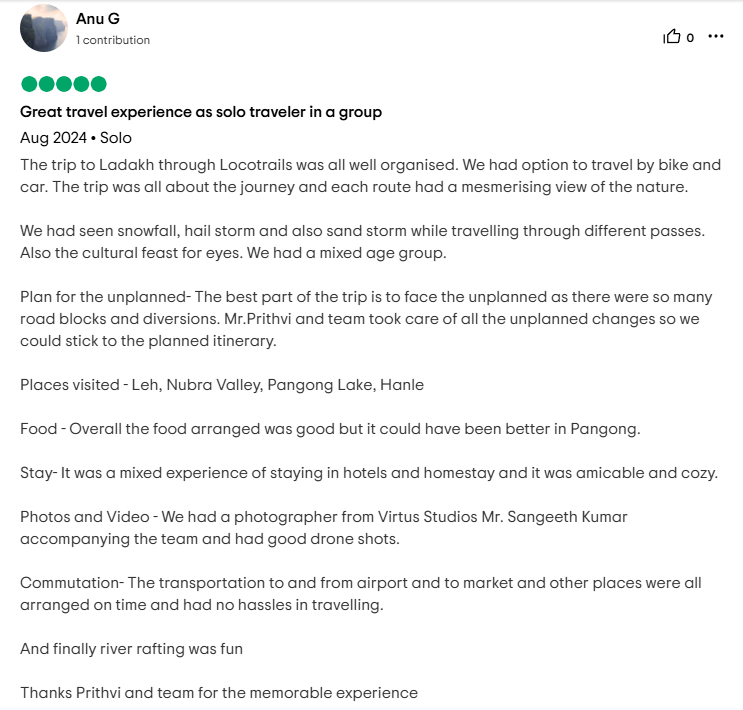 Traveler review