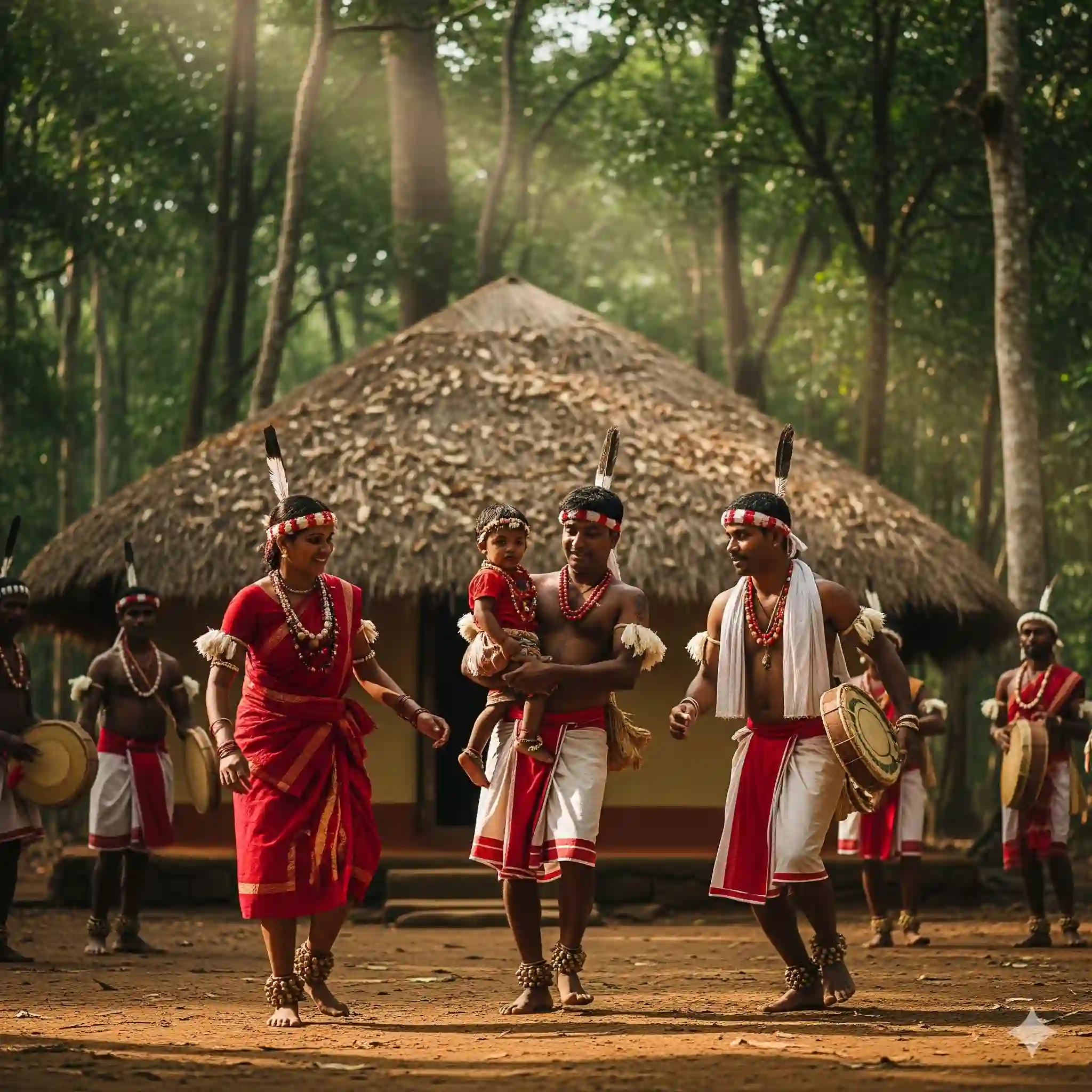 Dance performance with the tribals